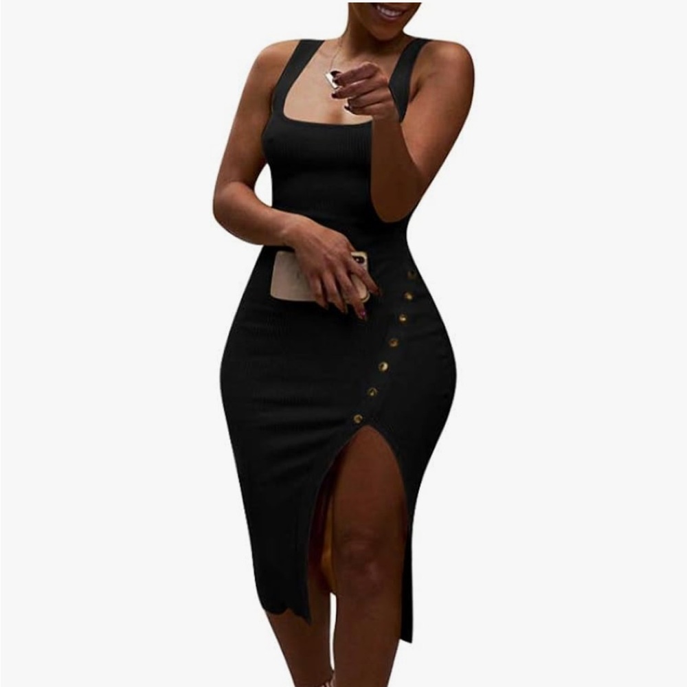 Midi bodycon tank dress